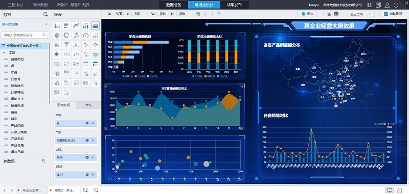 Tempo大数据分析平台可视化界面