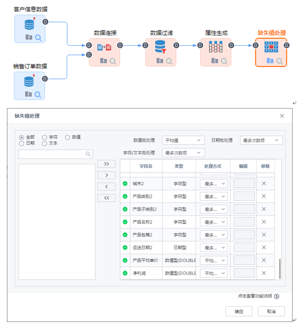 Tempo大数据分析平台-缺失值处理